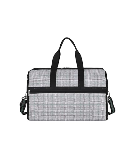 Gray/Green Check print
