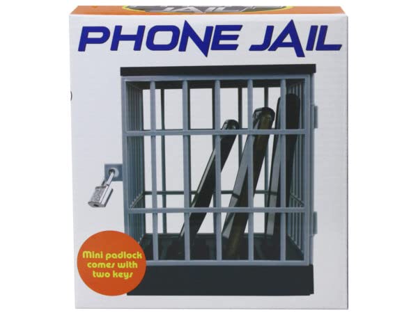 Phone Jail with Lock - Stay Off Your Phones | Secure Cell Phone Holder for Home, Office & Classroom | Perfect for Digital Detox & Productivity Boost