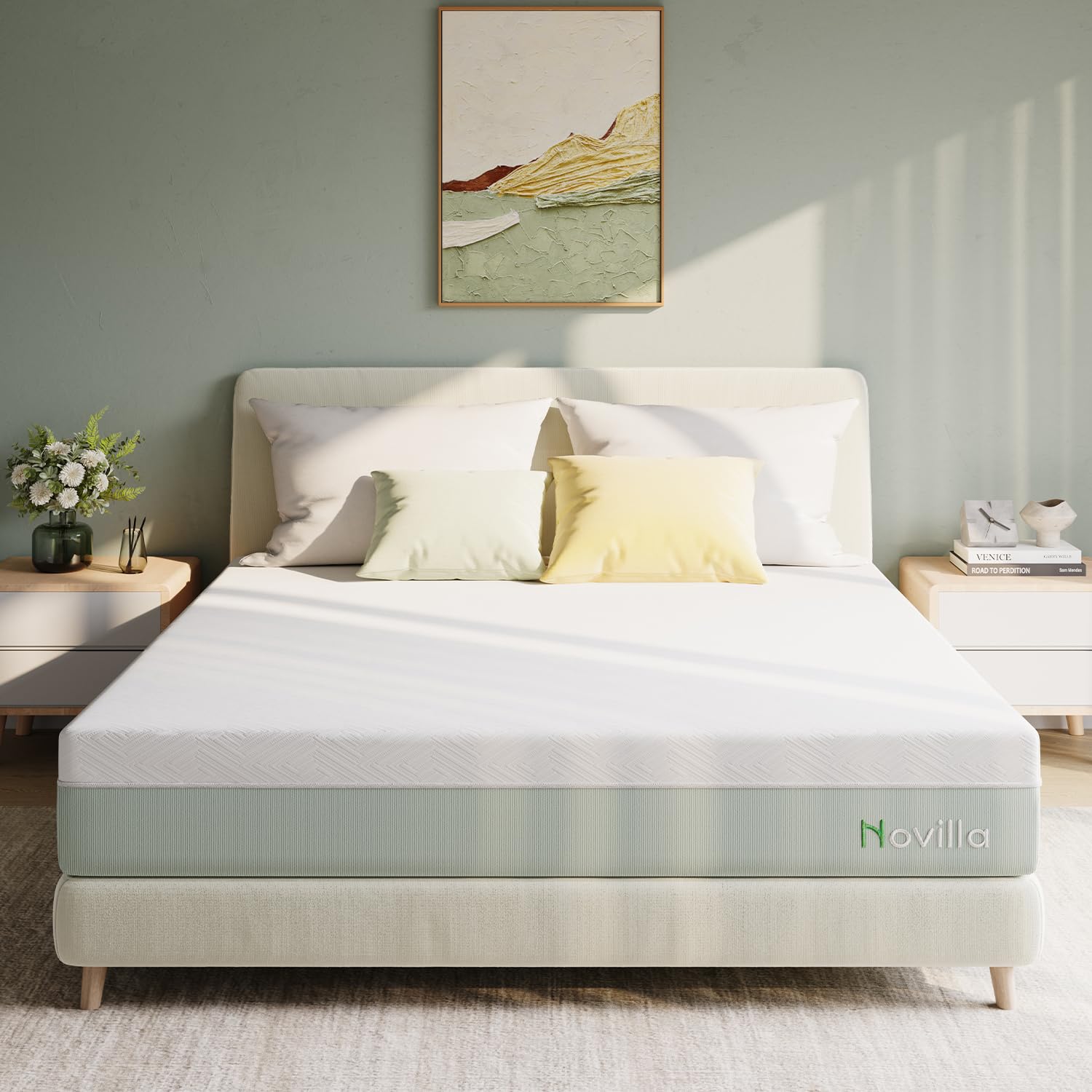 Novilla 10 Inch Twin Size Gel Memory Foam Mattress - Medium Firm Support & Pressure Relief, CertiPUR-US Certified, Bed in a Box for Back Pain Relief | Perfect for Guest Rooms, Kids' Beds & Small Spaces