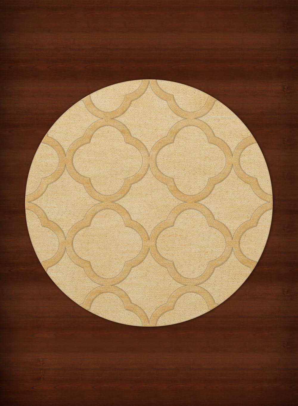 Dalyn Rugs Dover DV8 8-Foot Round Area Rug in Lemon Ice - Soft Modern Floor Covering for Living Room, Bedroom, or Dining Area