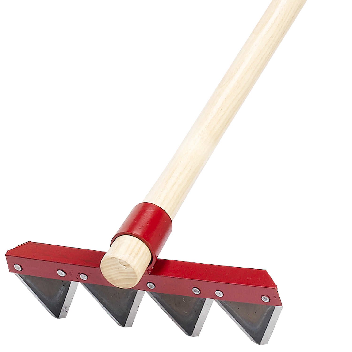 Council Tool 52-Inch Handle Rake - Heavy Duty Garden Rake for Leaf Cleanup, Yard Work, and Landscaping