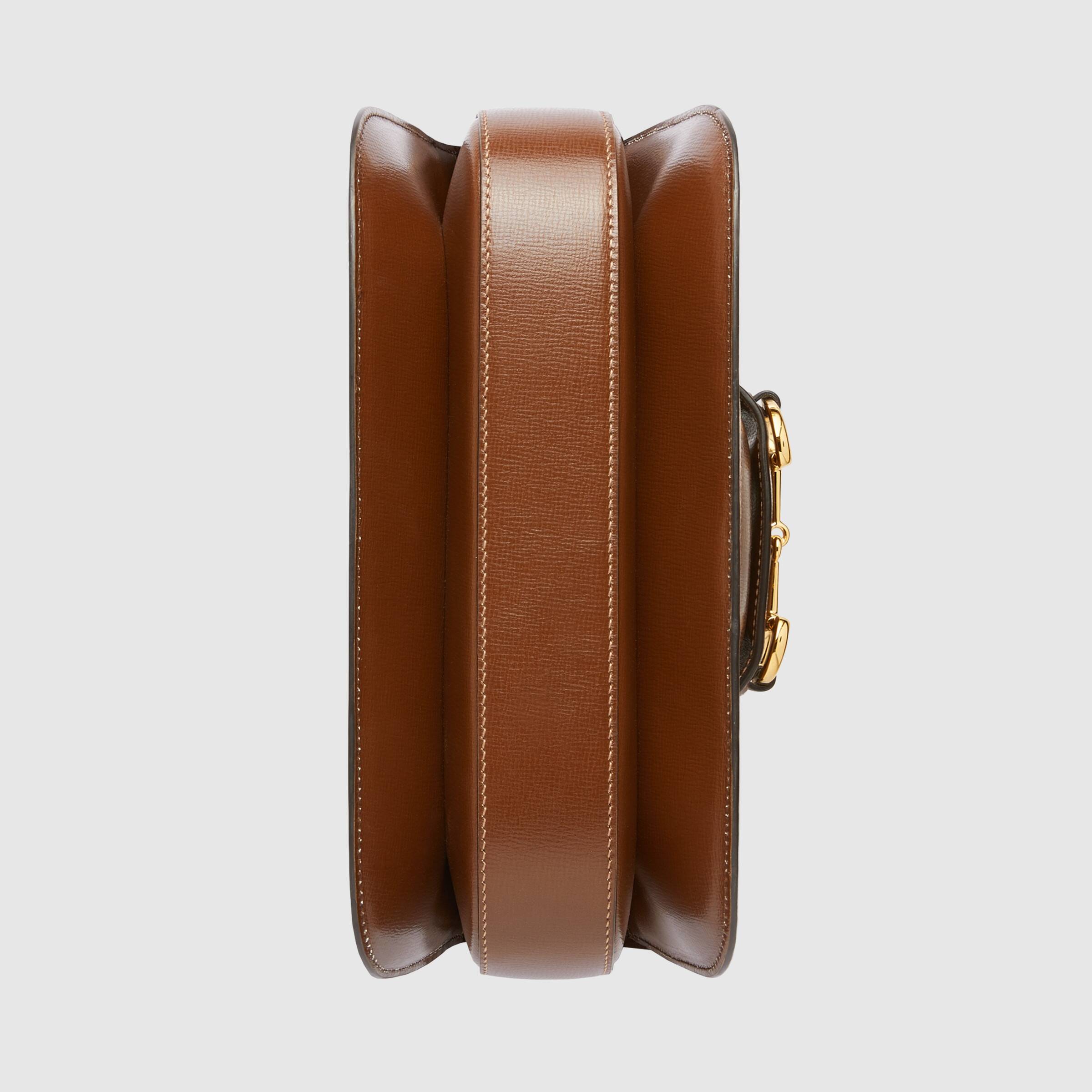 Gucci 1955 Horsebit Shoulder Bag - Genuine Leather Crossbody Bag for Women - Brown Luxury Handbag for Work, Travel & Everyday Use
