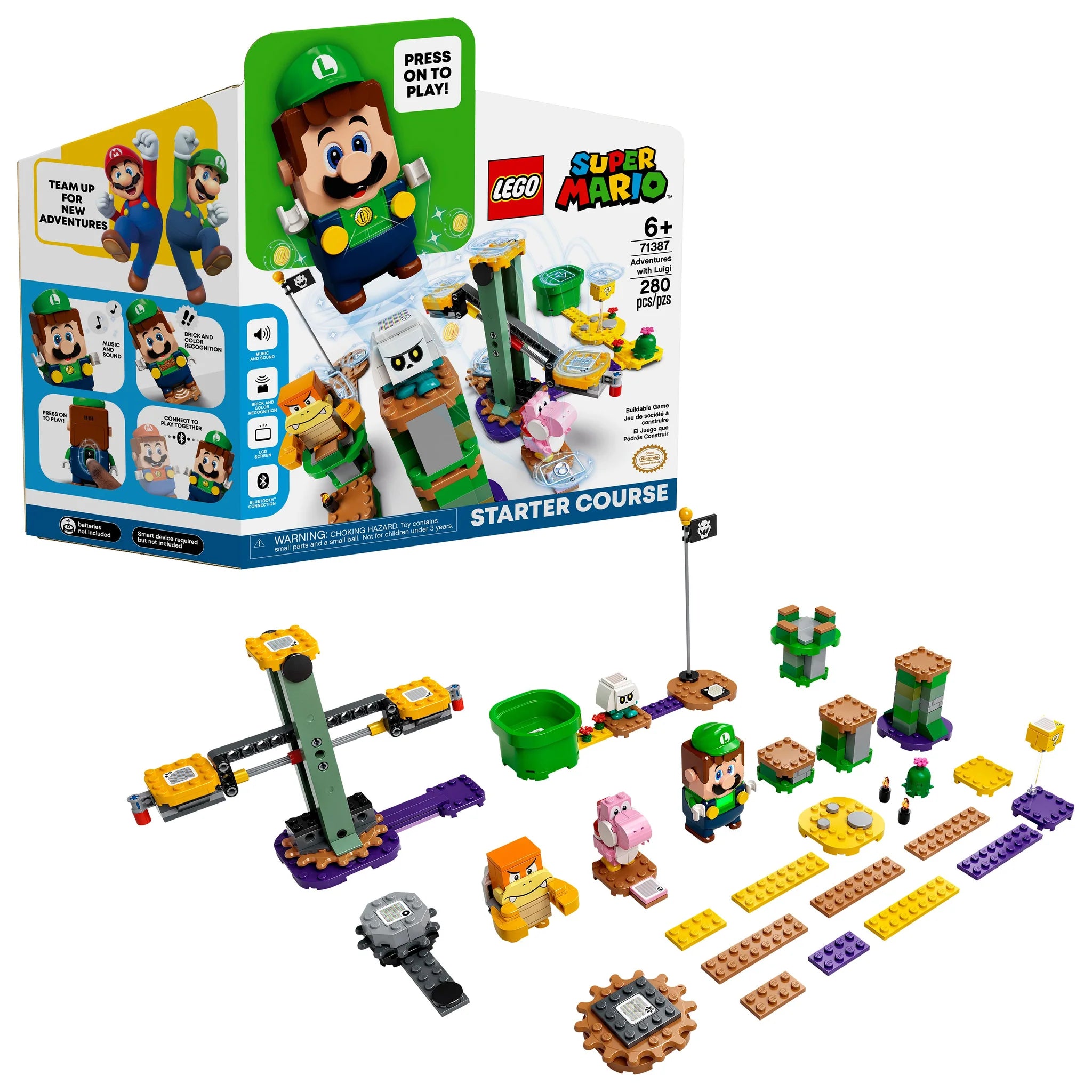LEGO Super Mario Adventures with Luigi Starter Course Building Toy Set - Interactive Play for Kids, Fun Gift for Mario Fans - Perfect for Creative Play & Family Bonding