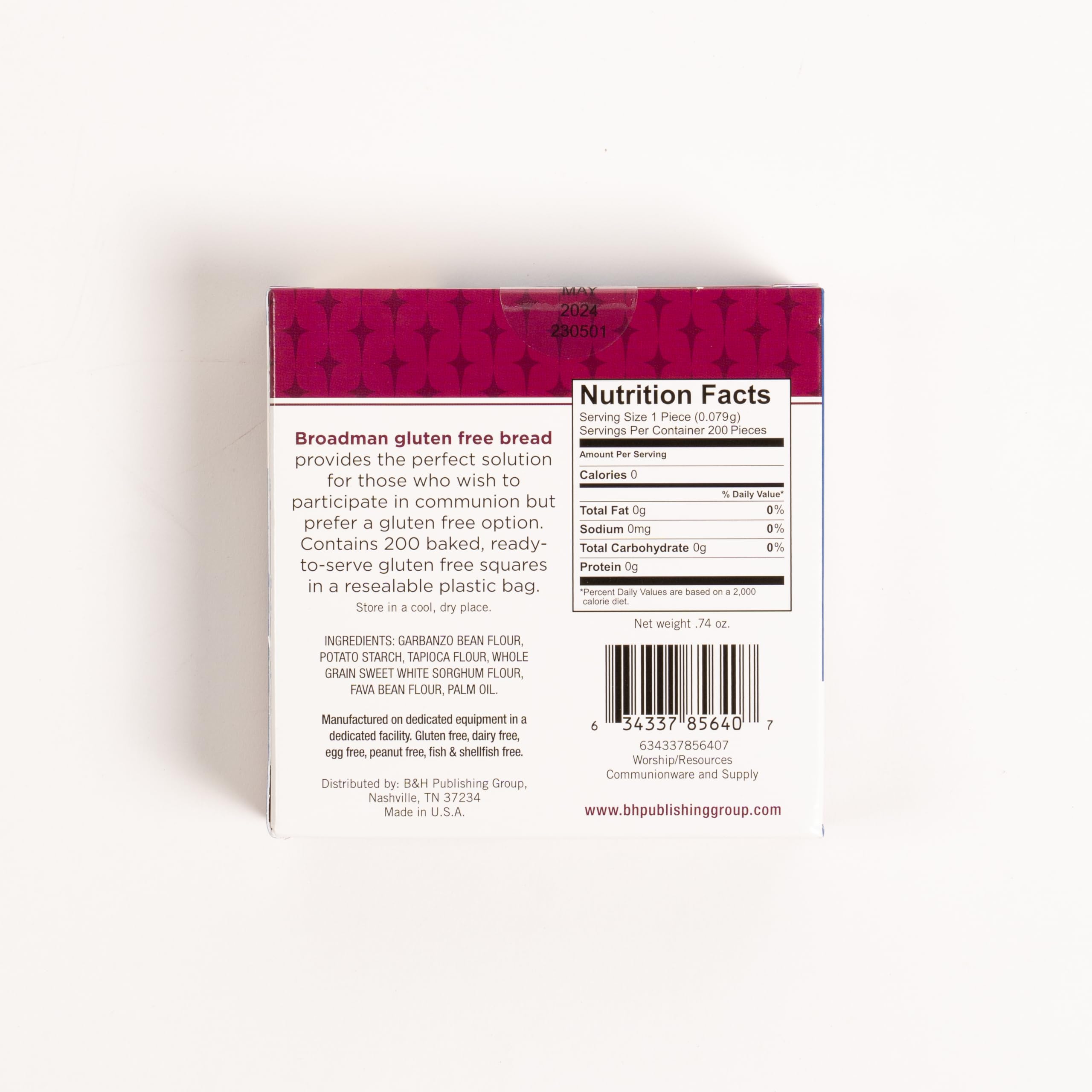 Gluten Free Communion Bread for Church Supplies - 200 Count Pack | Perfect for Church Services, Holy Communion, and Religious Ceremonies
