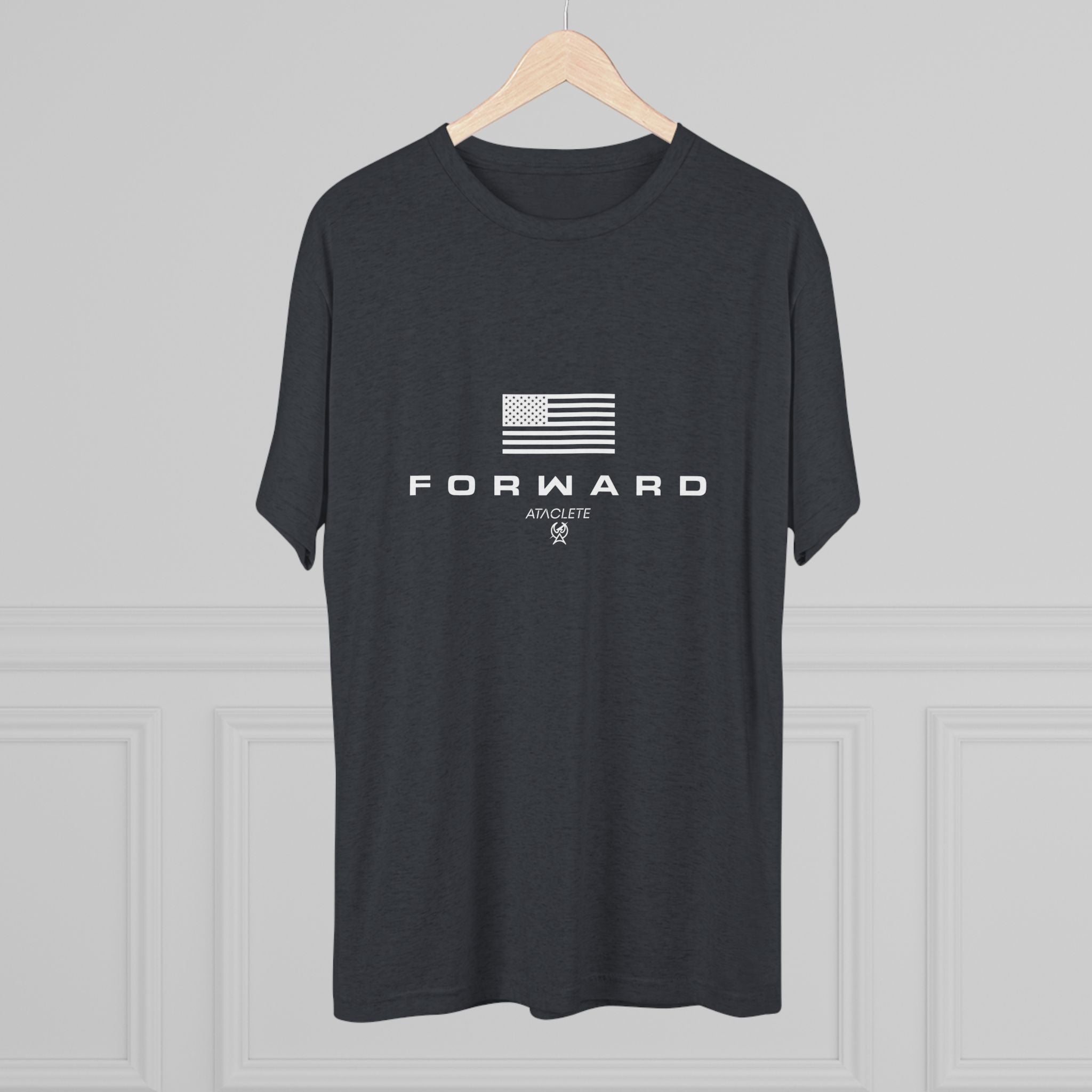 Premium Men's Tri-Blend T-Shirt - Soft & Breathable FORWARD Flagship Tee for Casual Wear, Gym & Everyday Comfort