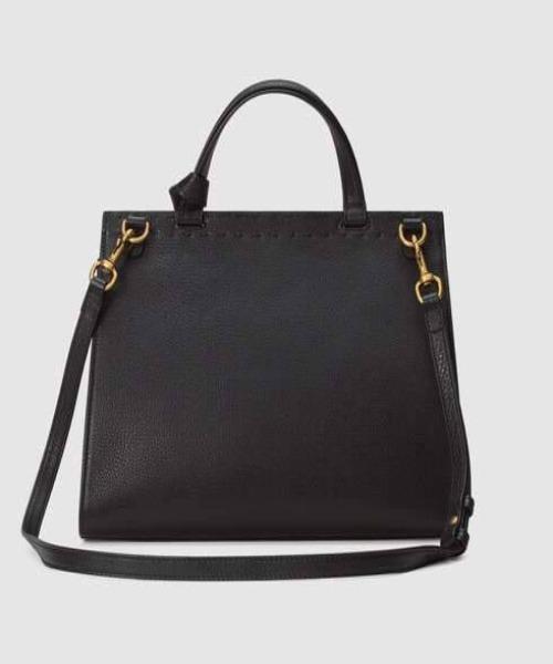 Gucci GG Marmont Small Top Handle Bag - Lightweight Leather Handbag in Black for Women | Perfect for Work, Evening Events & Everyday Use