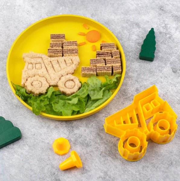 Lunch Punch Sandwich Cutter Set - Fun Construction Vehicle Shapes for Kids' School Lunch & Party Snacks | BPA-Free Sandwich Cutters for Creative Meals