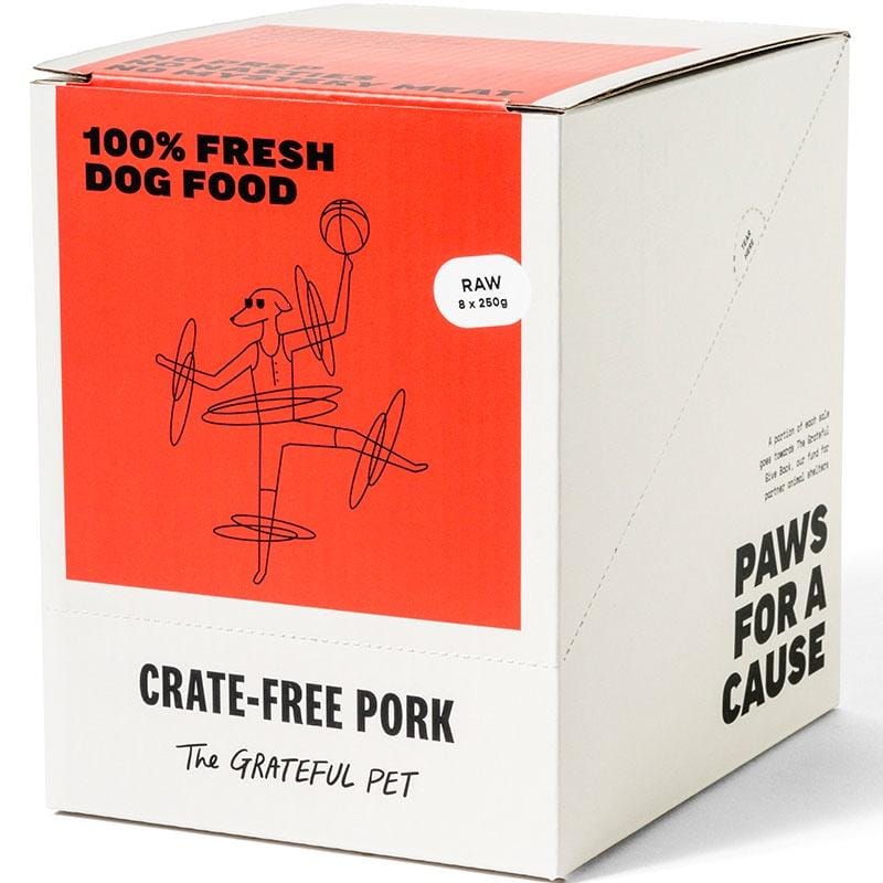 Premium Frozen Raw Pork Dog Food - 2kg Grain-Free for Optimal Canine Health | Ideal for Puppies, Adult & Senior Dogs | Perfect for Raw Feeding & Training Treats