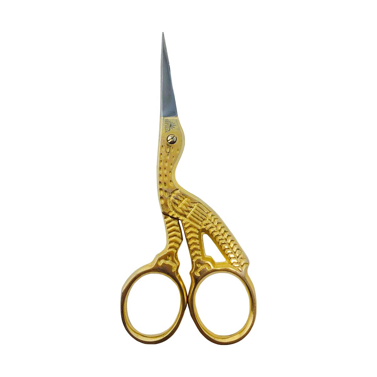 Premium DMC Stork Embroidery Scissors - Professional Sharp Crafting Shears for Needlework, Cross Stitch & Sewing Projects - Ideal for Fabric Cutting, Thread Trimming & Detailed Handicrafts