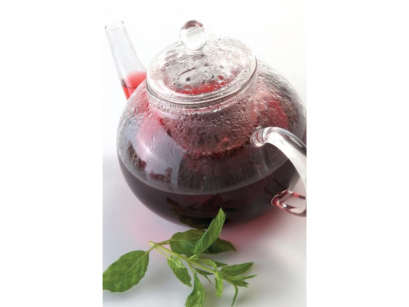 BergHOFF Essentials 32oz Glass Tea Pot with Stainless Steel Infuser - Perfect for Loose Leaf Tea, Herbal Infusions & Iced Tea Brewing at Home or Office