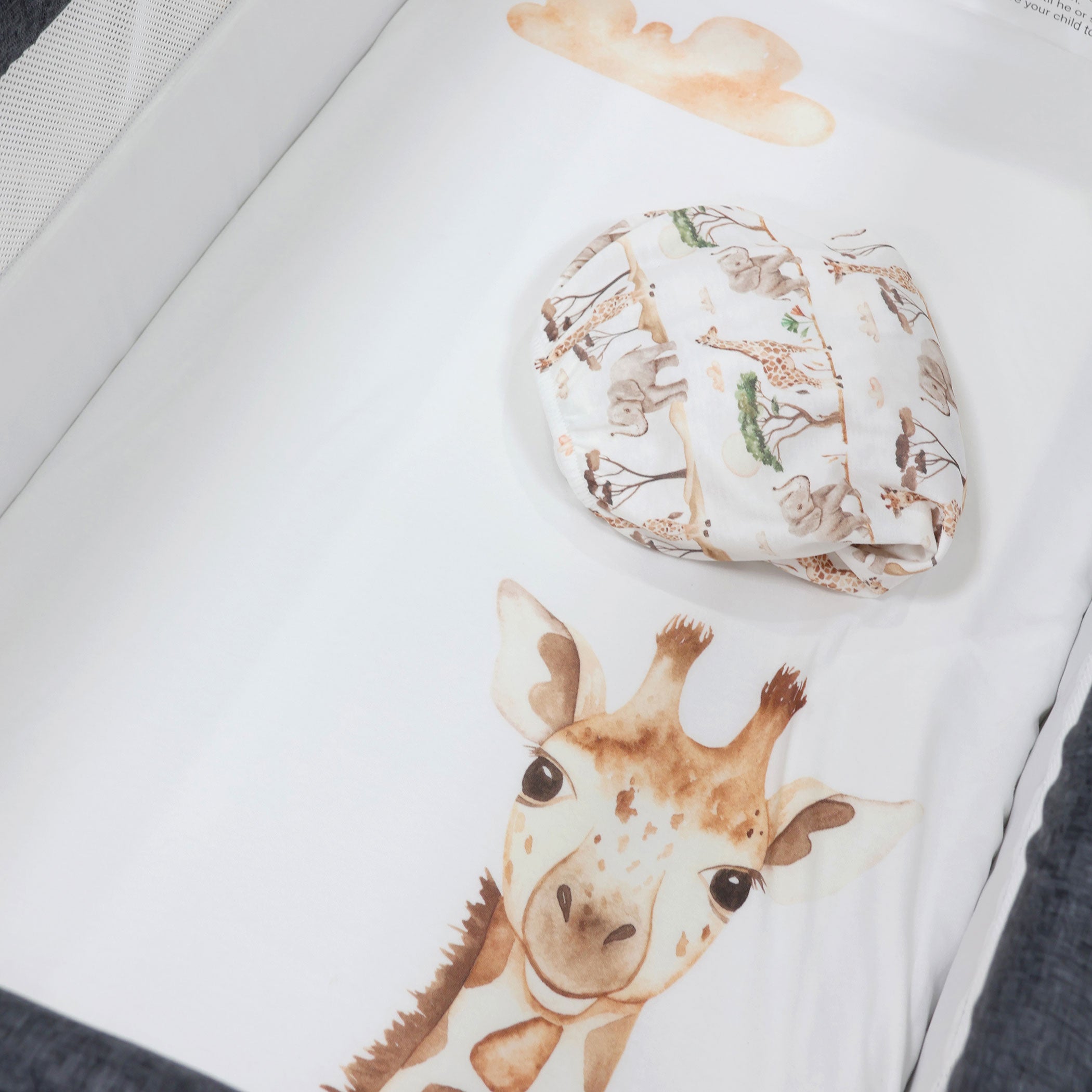Adventure Bamboo 2-Pack Jersey Crib & Bedside Sleeper Fitted Sheets - Soft Breathable Baby Crib Sheets for Nursery, Co-Sleeping & Travel