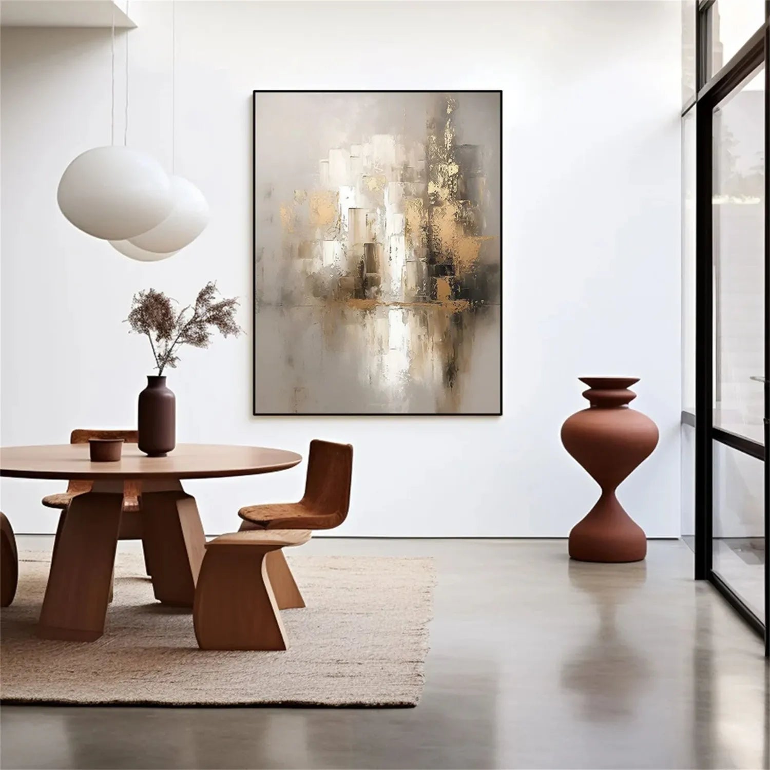 Abstract Painting #AB 260 - Modern Wall Art for Living Room, Bedroom & Office Decor | Large Canvas Artwork for Home & Commercial Spaces