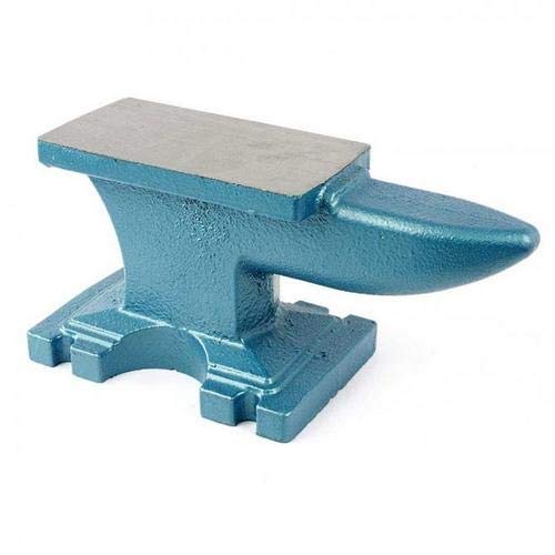 Big Horn 19313 Heavy Duty 24lb Cast Iron Anvil - 4-Piece Set for Blacksmithing, Metalworking & DIY Projects - Perfect for Forging, Shaping Metal & Workshop Use