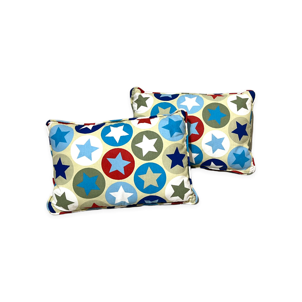 Stars and Circles Decorative Throw Pillow Cover - Soft & Stylish Home Decor for Living Room, Bedroom, or Nursery
