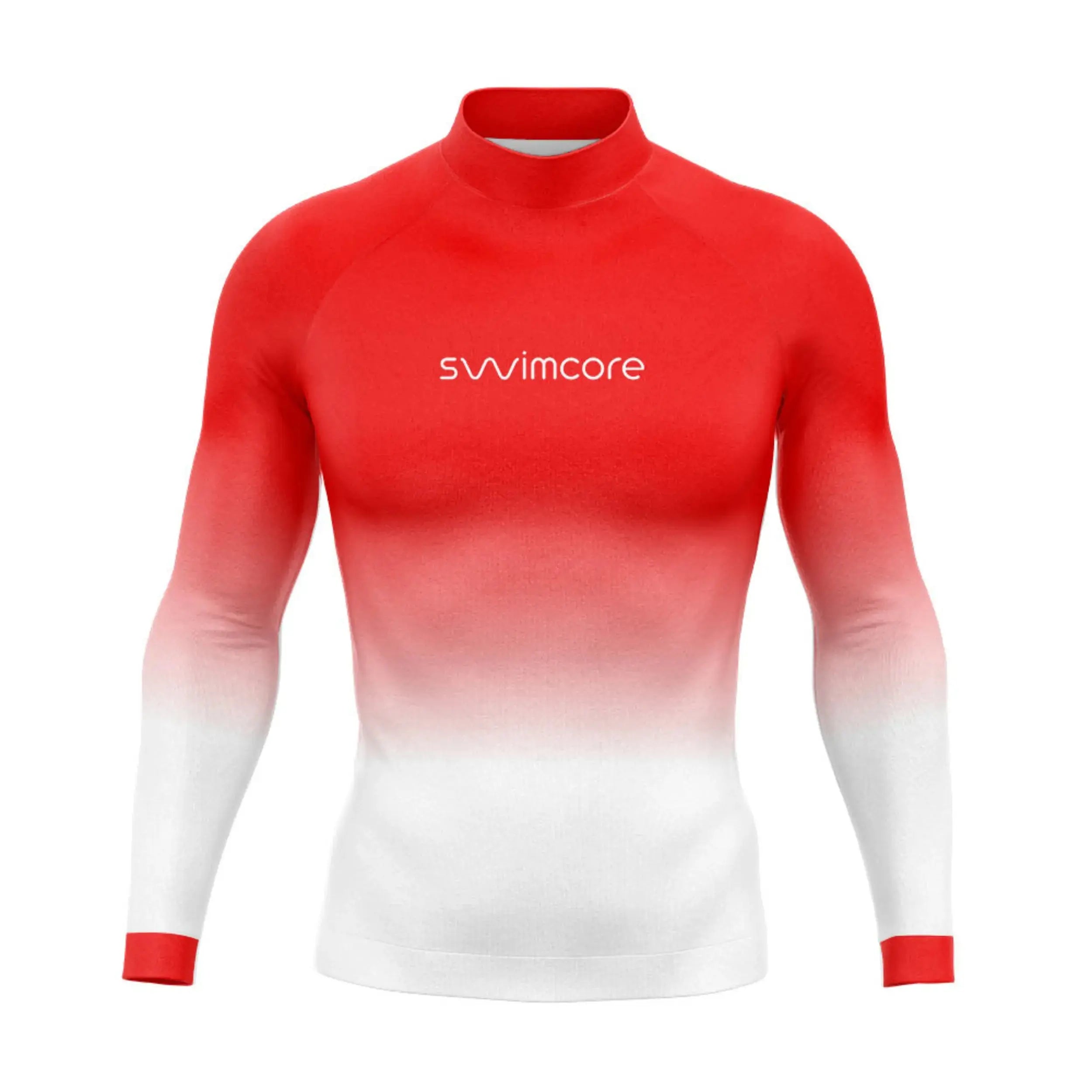 Swimcore Men's Rash Guard Long Sleeve UPF 50+ Sun Protection - Quick Dry Swim Shirt for Surfing, Swimming & Beach Activities