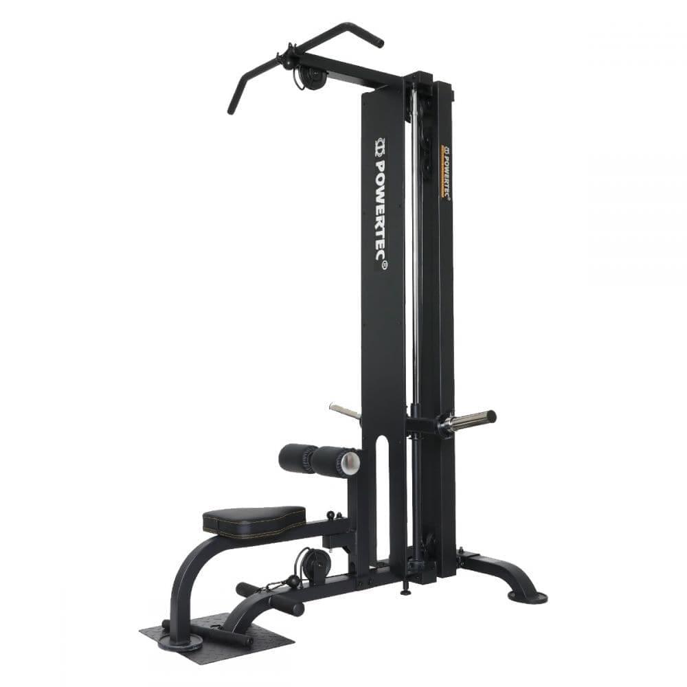 Powertec Lat Pulldown Machine - Heavy Duty Gym Equipment for Home & Commercial Use - Perfect for Strength Training & Back Workouts