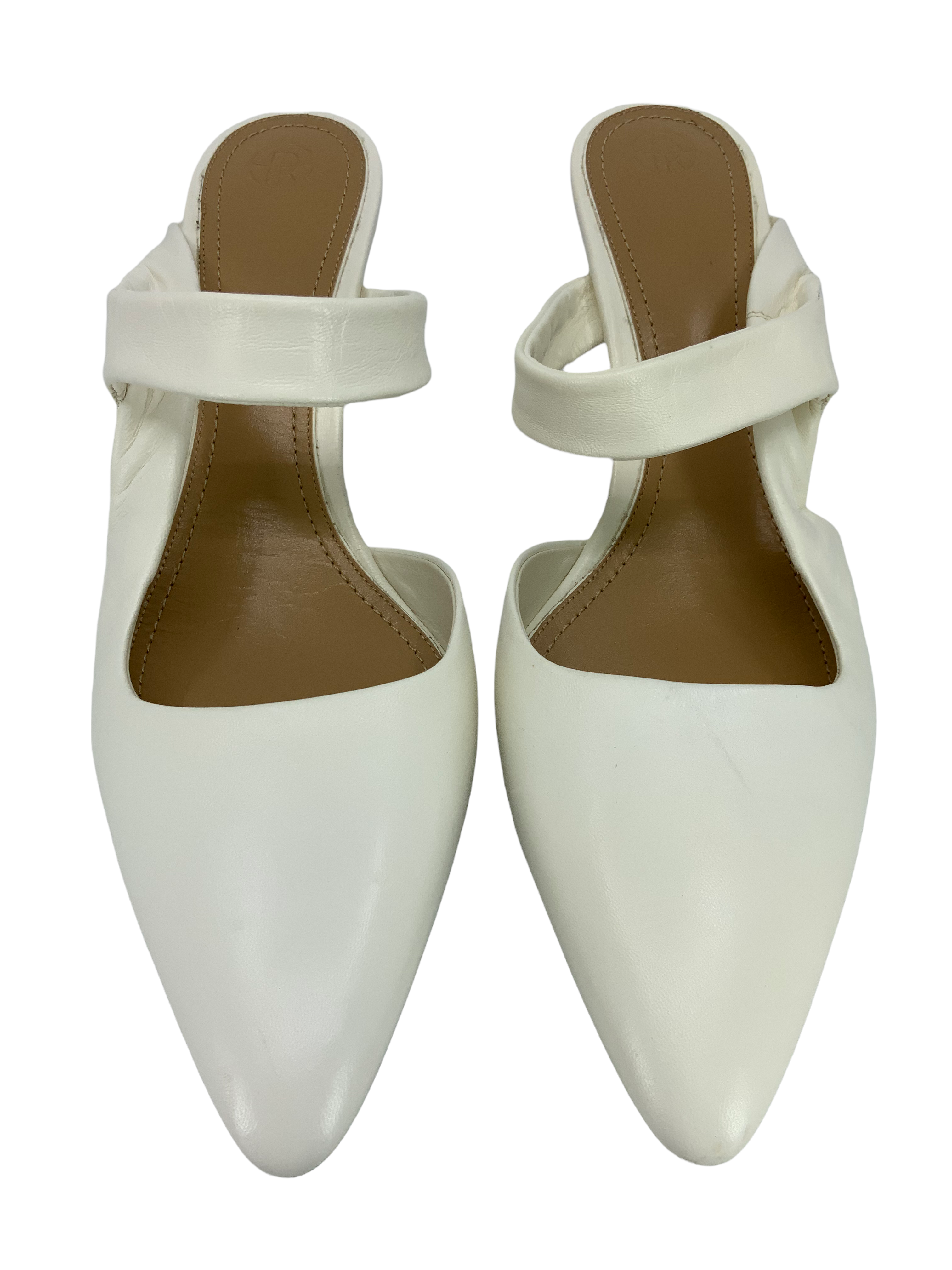 The Row Gala Twist Leather Mule Pumps Women's Size 6.5 - Comfortable Slip-On Shoes for Office, Party & Evening Wear