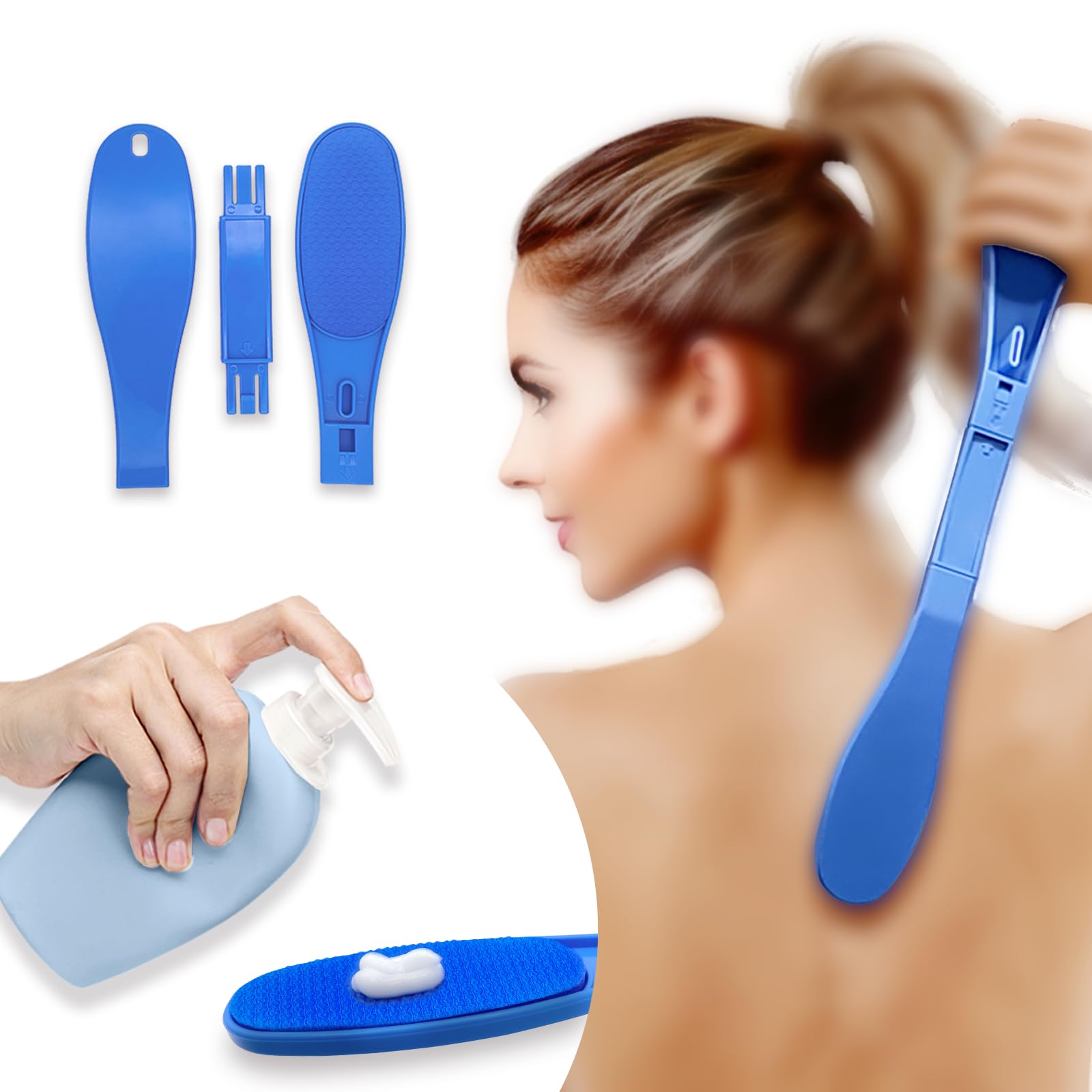 Self-Application Back Lotion Applicator - Sunscreen & Body Cream Applicator for Women & Elderly - Easy Reach Lotion Applicator Tool for Back Care & Skin Protection