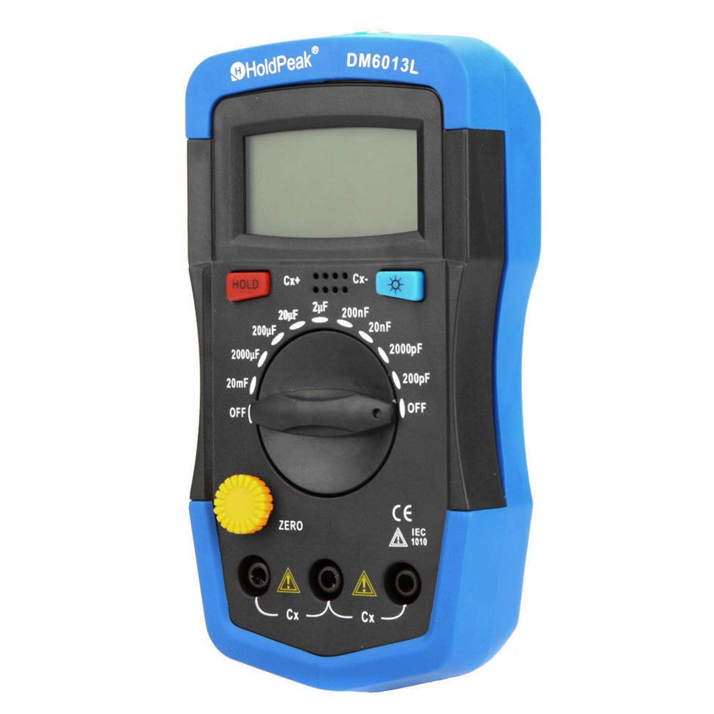 Digital Capacitance Meter - Handheld Capacitor Tester with Auto-Ranging, LCD Display for Electronics Repair, DIY Projects & Circuit Testing | Perfect for Technicians, Hobbyists & Electrical Engineers
