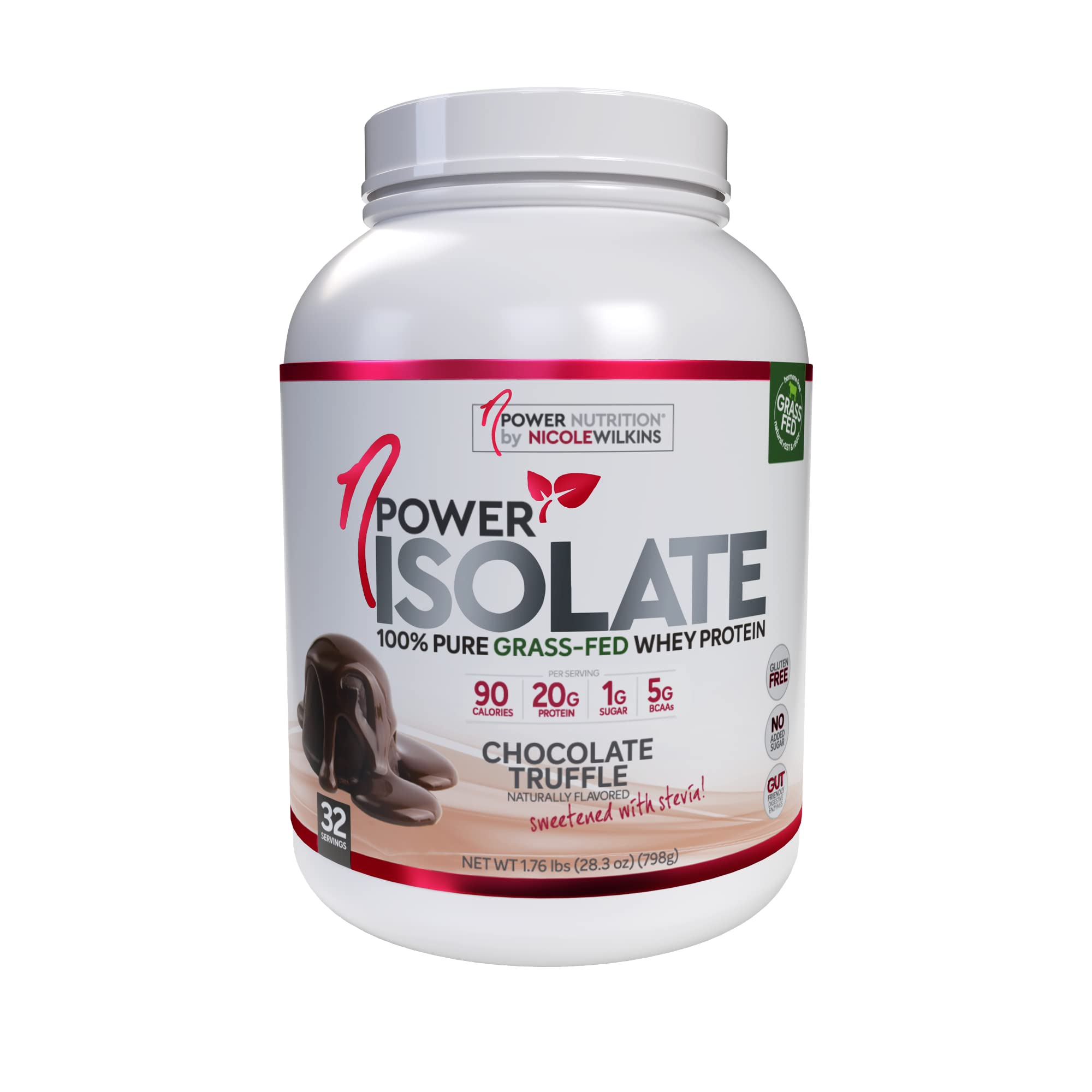 NPower Nutrition 100% Grass-Fed Whey Protein Isolate Powder for Women - 20g Protein, Low Carb, Keto Friendly, Chocolate Truffle Flavor, 32 Servings - Ideal for Post-Workout Recovery, Weight Management & Healthy Lifestyle