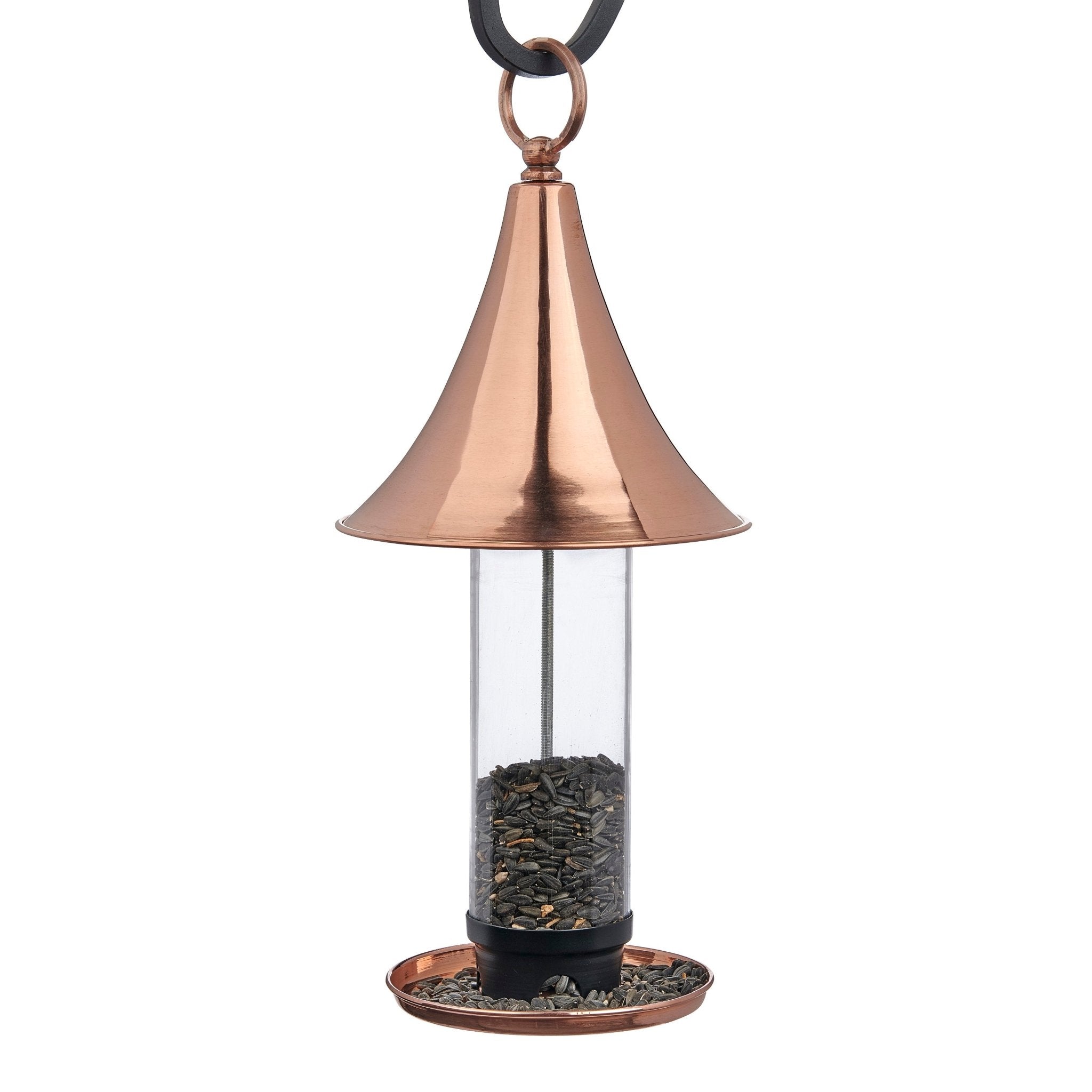 Premium Castella Copper Bird Feeder - Elegant Outdoor Garden Decor for Attracting Wild Birds - Perfect for Backyard, Patio, and Nature Lovers