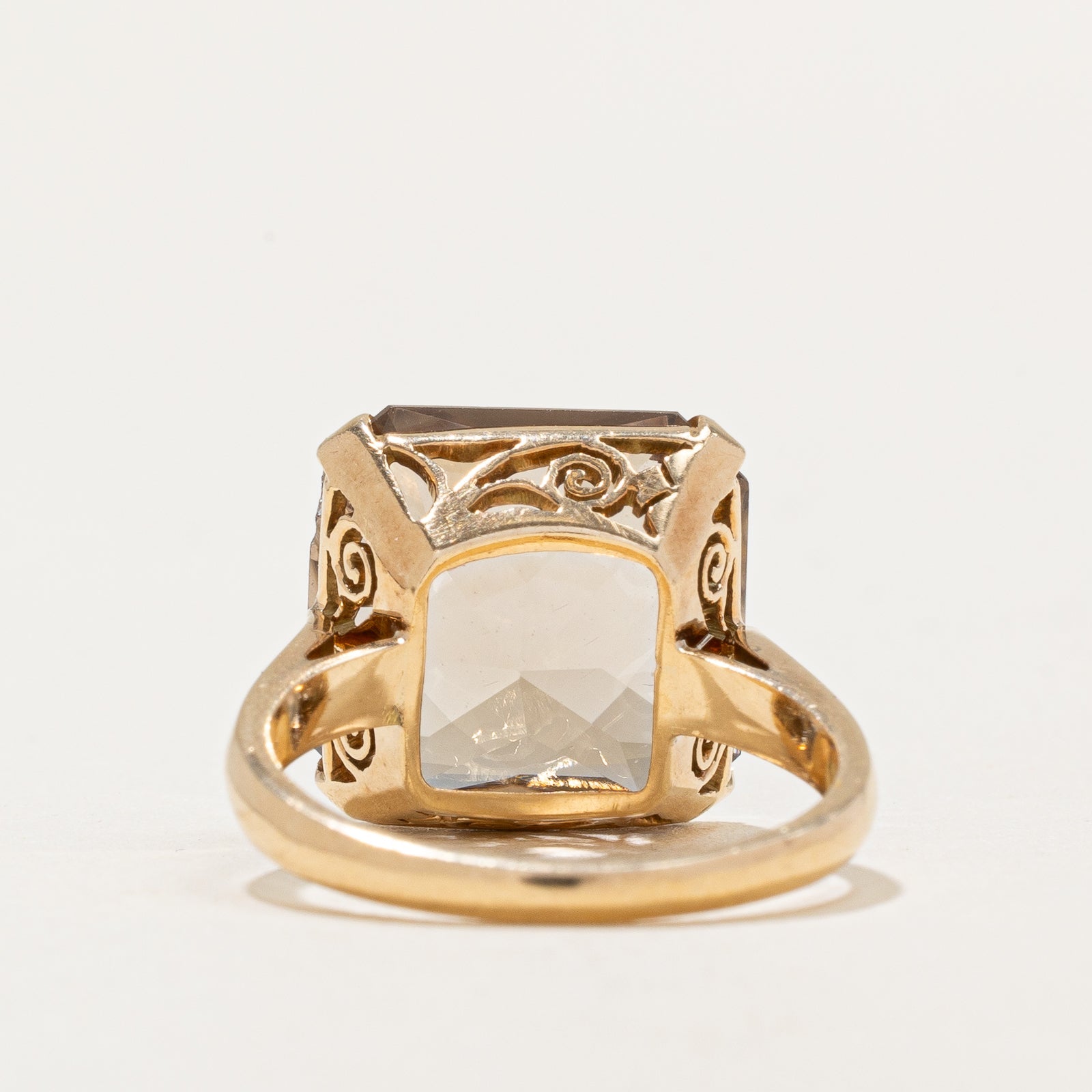 10.00ct Elegant Quartz Cocktail Ring - Size 6.75 | Statement Jewelry for Evening Parties, Weddings & Special Occasions