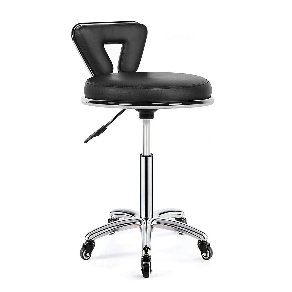 Advanced Hydraulic Adjustable Rolling Stool RSWB471 - Ergonomic Rolling Chair for Workshop, Garage, Salon & Office Use