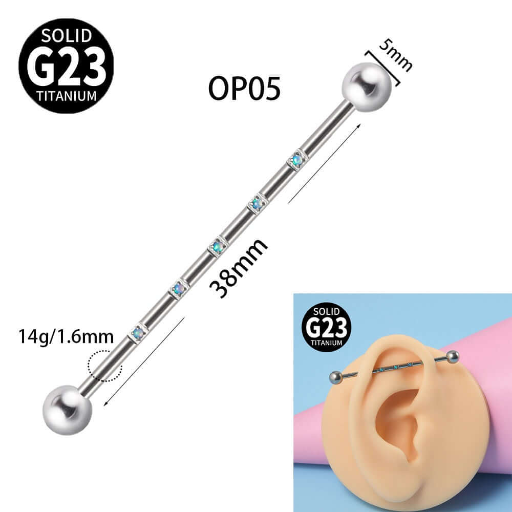 G23 Opal Double Hole Industrial Bar - Heavy Duty Metal Pull Handle for Cabinets, Drawers & Furniture | DL3082 | Perfect for Home, Office & Workshop Use