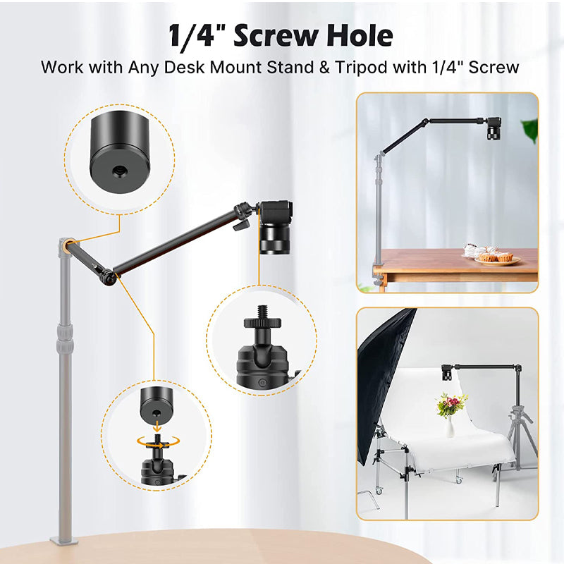 Ulanzi VIJIM LS06 Professional 13.7-inch Live Streaming Arm Stand for Camera & Smartphone - Perfect for YouTube, TikTok & Twitch Streaming, Vlogging & Video Conferencing