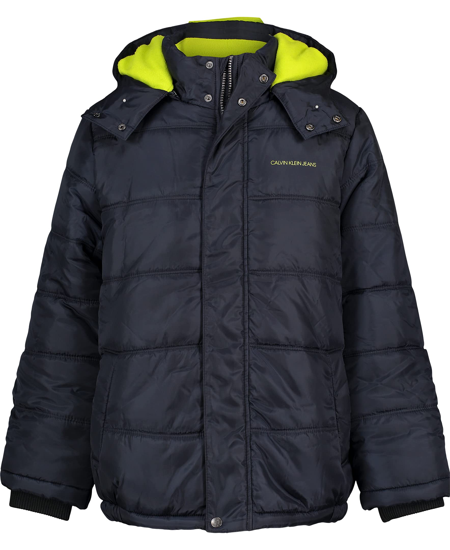 Calvin Klein Boys Bubble Jacket 4T - Warm Winter Coat for Kids Outdoor Play