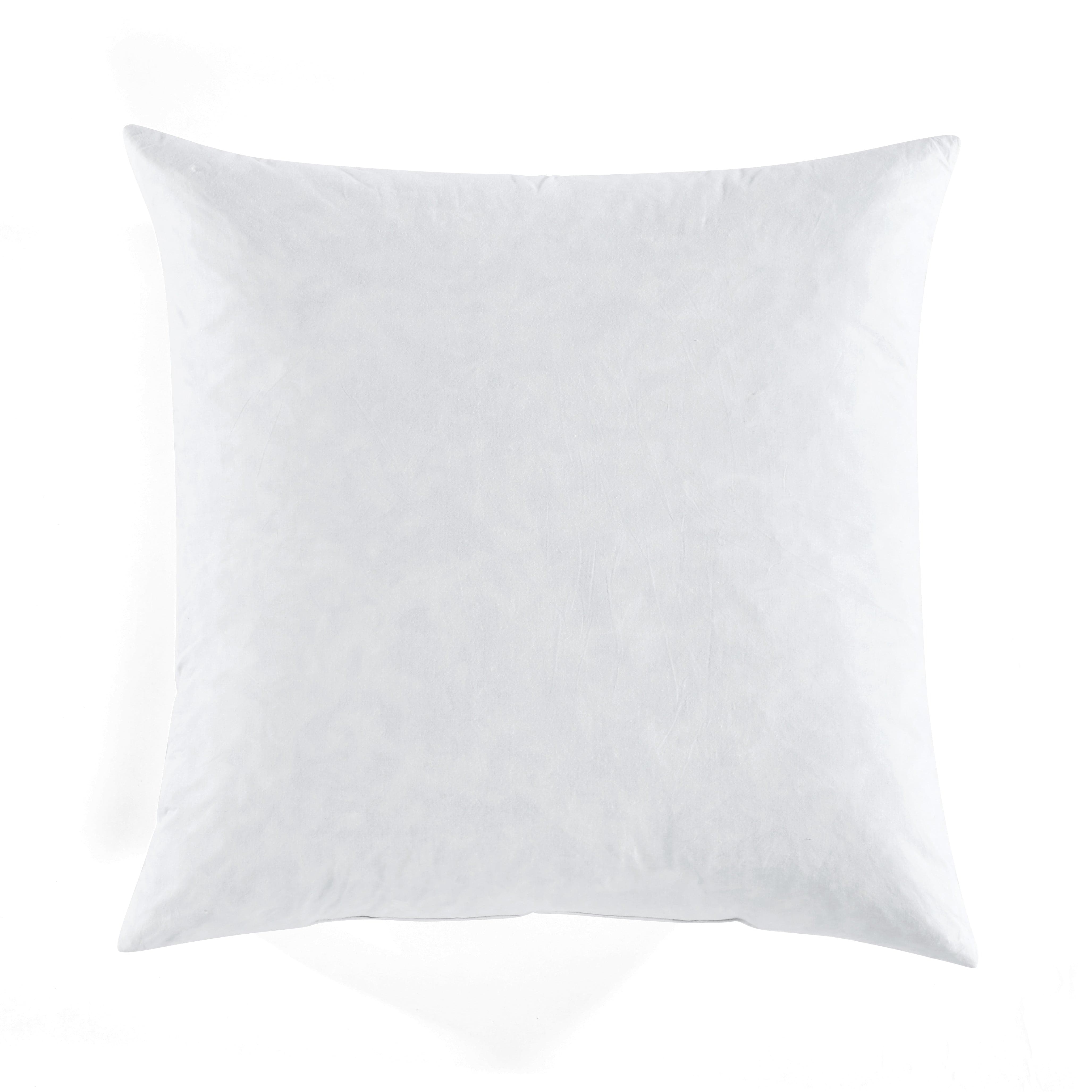 Premium Feather Down Cotton Decorative Pillow Insert - Soft & Fluffy Home Decor for Sofa, Bed, Living Room & Nursery