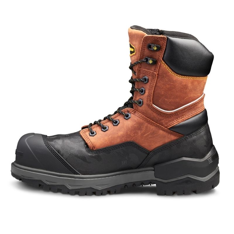 Terra Gantry Men's 8 Composite Toe Work Boots - CSA Certified Safety Shoes, Brown (TR0A4NRQBRN) | Ideal for Construction, Warehouse & Industrial Work