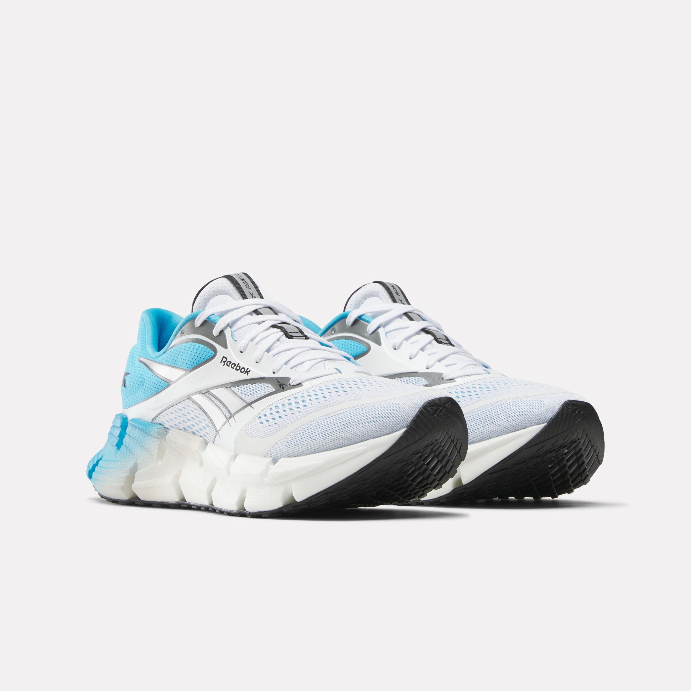 Floatzig 2 Future Sneakers in Cyan, Black & White - Stylish & Comfortable Running Shoes for Men & Women - Perfect for Jogging, Gym Workouts & Casual Wear