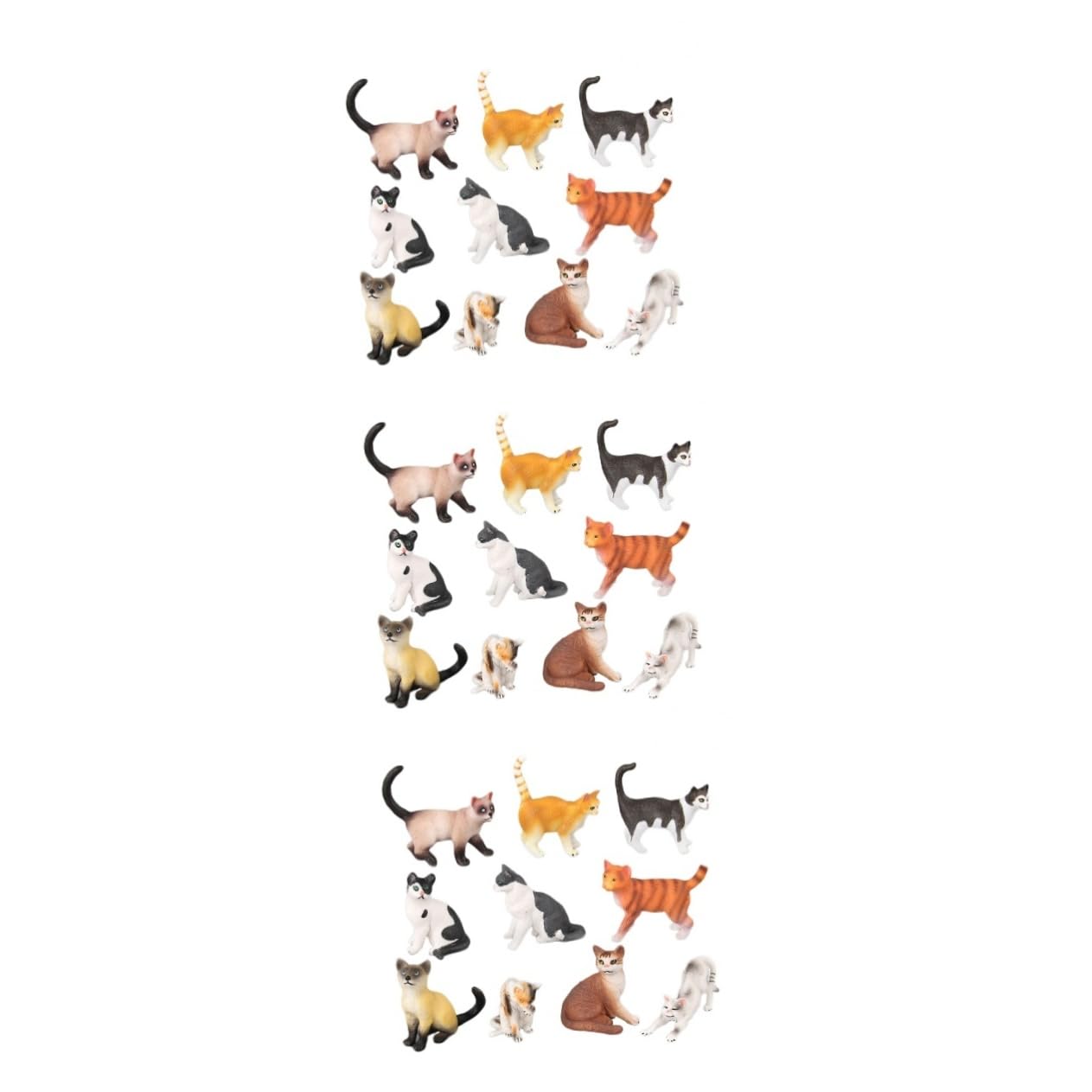 Vaguelly 30 Pcs Cat Figurines - Realistic Kitten Toy Playset for Kids, Cake Decorations & Animal Model Collection - Perfect for Playtime, Birthday Parties & Home Decor