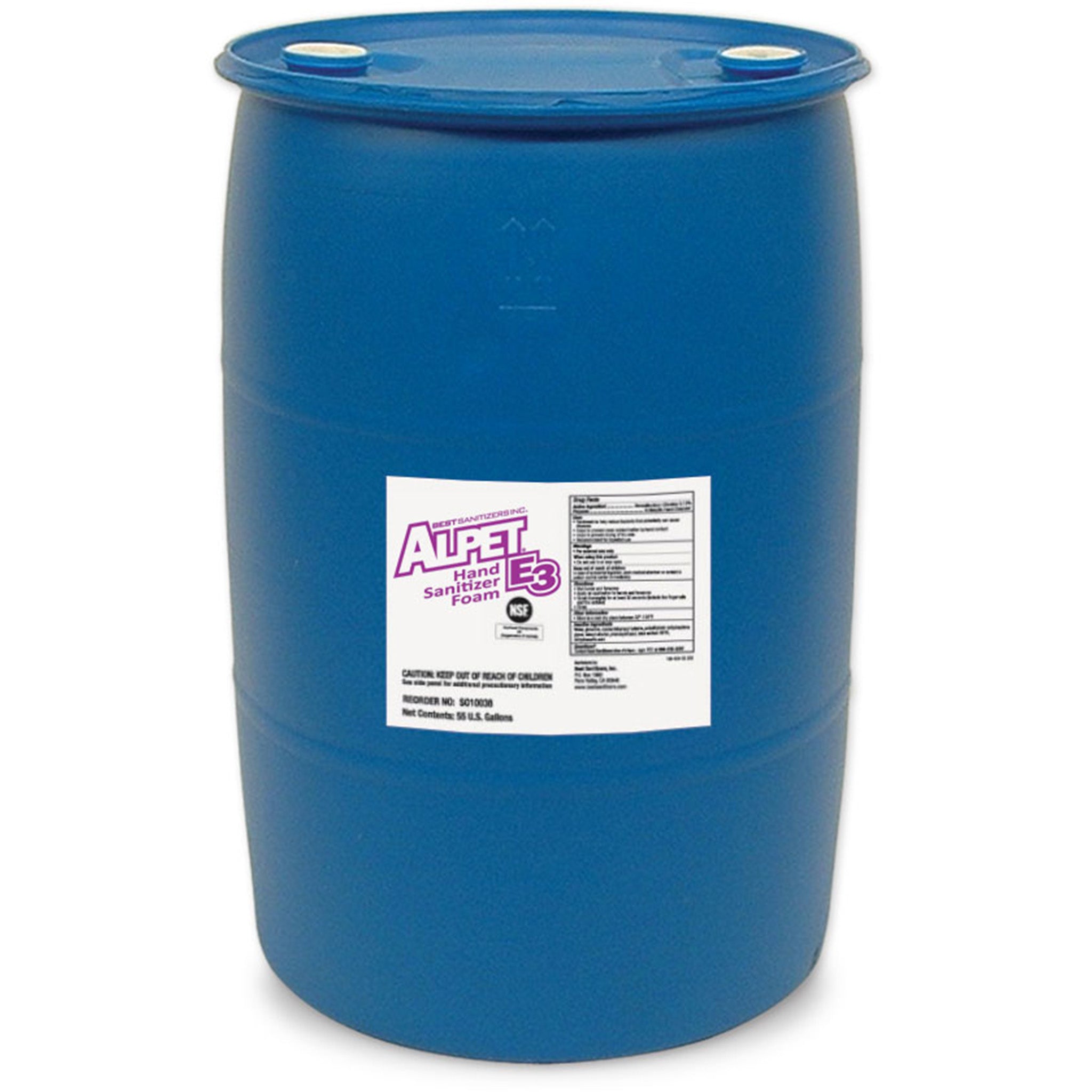 Alpet E3 Foam Hand Sanitizer - 50 Gallon Bulk Refill | Antibacterial & Moisturizing Hand Cleaner for Commercial Use in Hospitals, Schools, and Offices