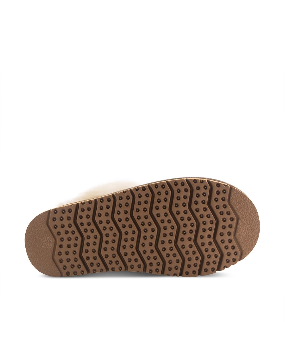 Men's UGG Fuzzy Slippers - Cozy Indoor/Outdoor House Shoes with Soft Fleece Lining for Winter Comfort - Perfect for Lounging at Home, Running Errands & Keeping Feet Warm