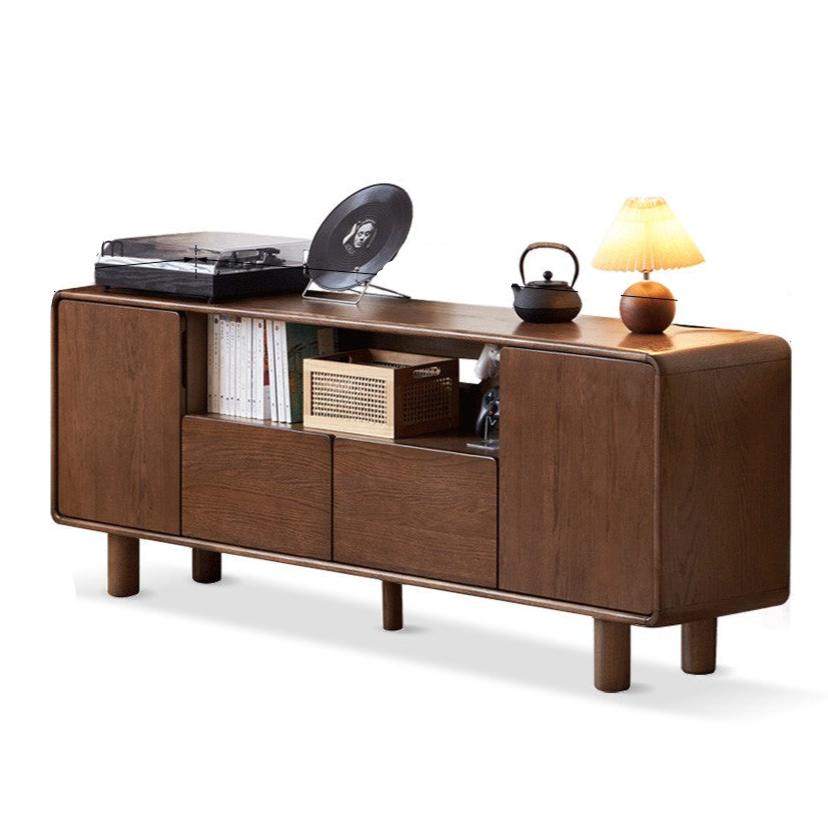 70.8x13.7x25.5 inch / 180x35x65 cm / Walnut color / TV cabinet