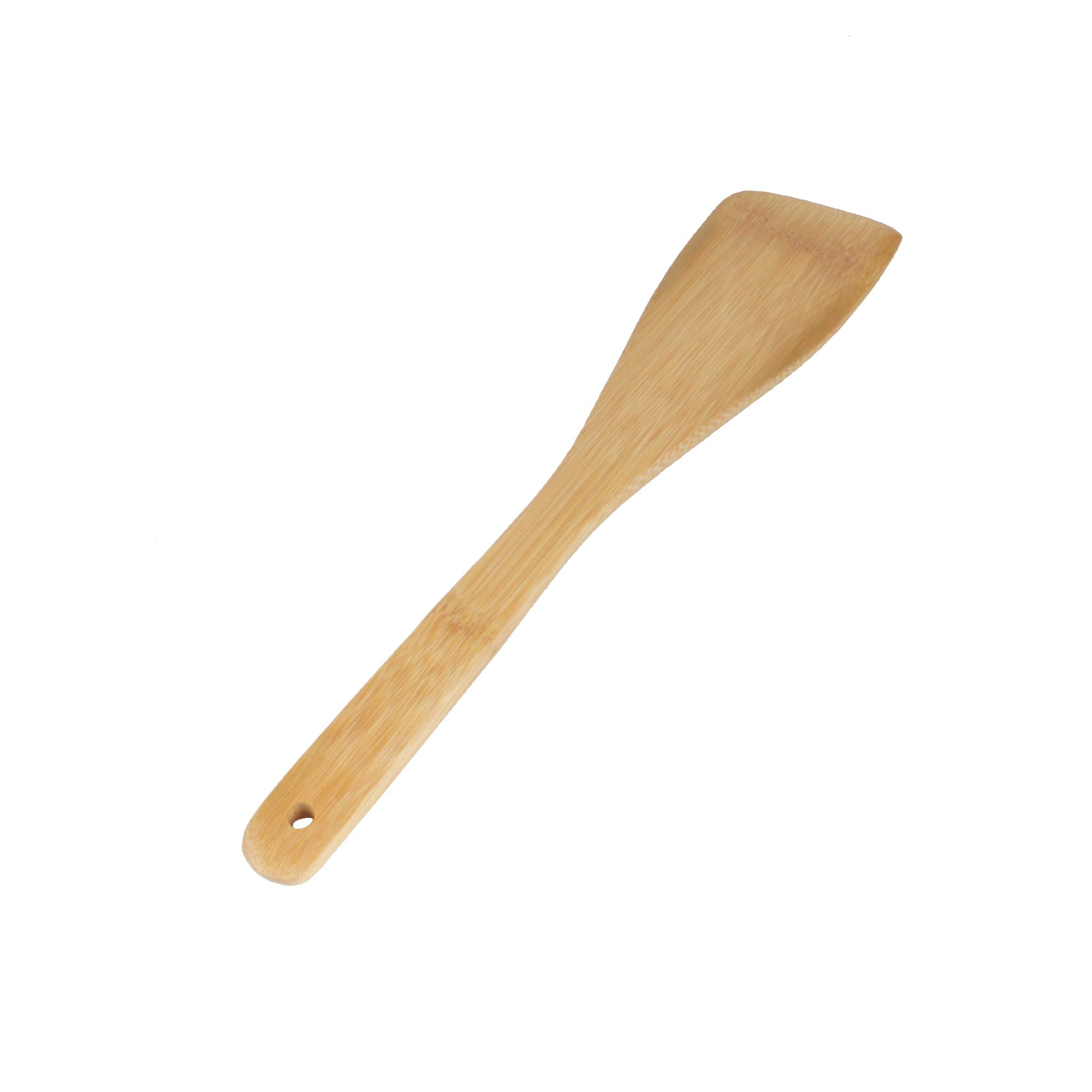 Eco-Friendly Bamboo Cooking Utensil Set - 5-Piece Angled Spatula & Paddle for Non-Stick Cookware - Perfect for Stirring, Flipping & Serving - Sustainable Kitchen Tools for Healthy Cooking