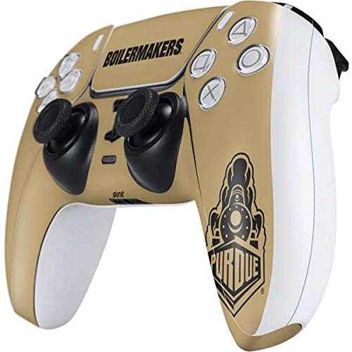 Officially Licensed Purdue Gold Signature Logo PS5 Controller Skin | Custom Gaming Decal for Playstation 5 | Durable Protective Cover for Enhanced Grip & Style