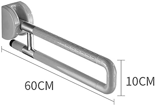 Foldable Bathroom Safety Handrail - Non-Slip Shower Grab Bar with Towel Rack for Elderly & Disabled - ADA Compliant Bathroom Assist Handle for Bathtub, Toilet & Shower Safety (Wall Mounted) - Perfect for Seniors, People with Mobility Issues & Barrier-Free Bathing