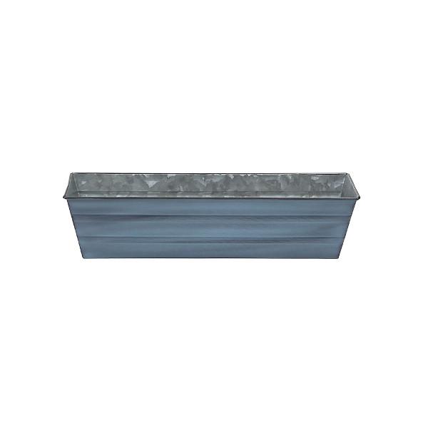 Galvanized Steel Flower Box Planter - Rustproof Outdoor Garden Container for Plants, Flowers & Herbs - Perfect for Patio, Balcony & Window Sill Decor