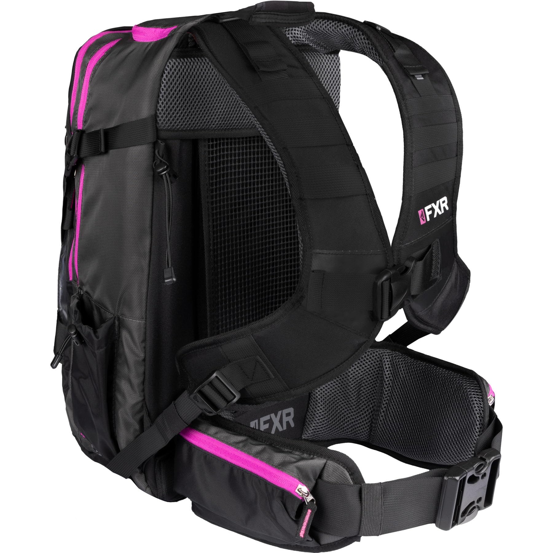 FXR Ride Pack 2025 - Waterproof Snowmobile Jacket & Pants Set (Black/Charcoal/Fuchsia, One Size) for Men & Women - Ideal for Winter Sports, Snowmobiling & Outdoor Adventures