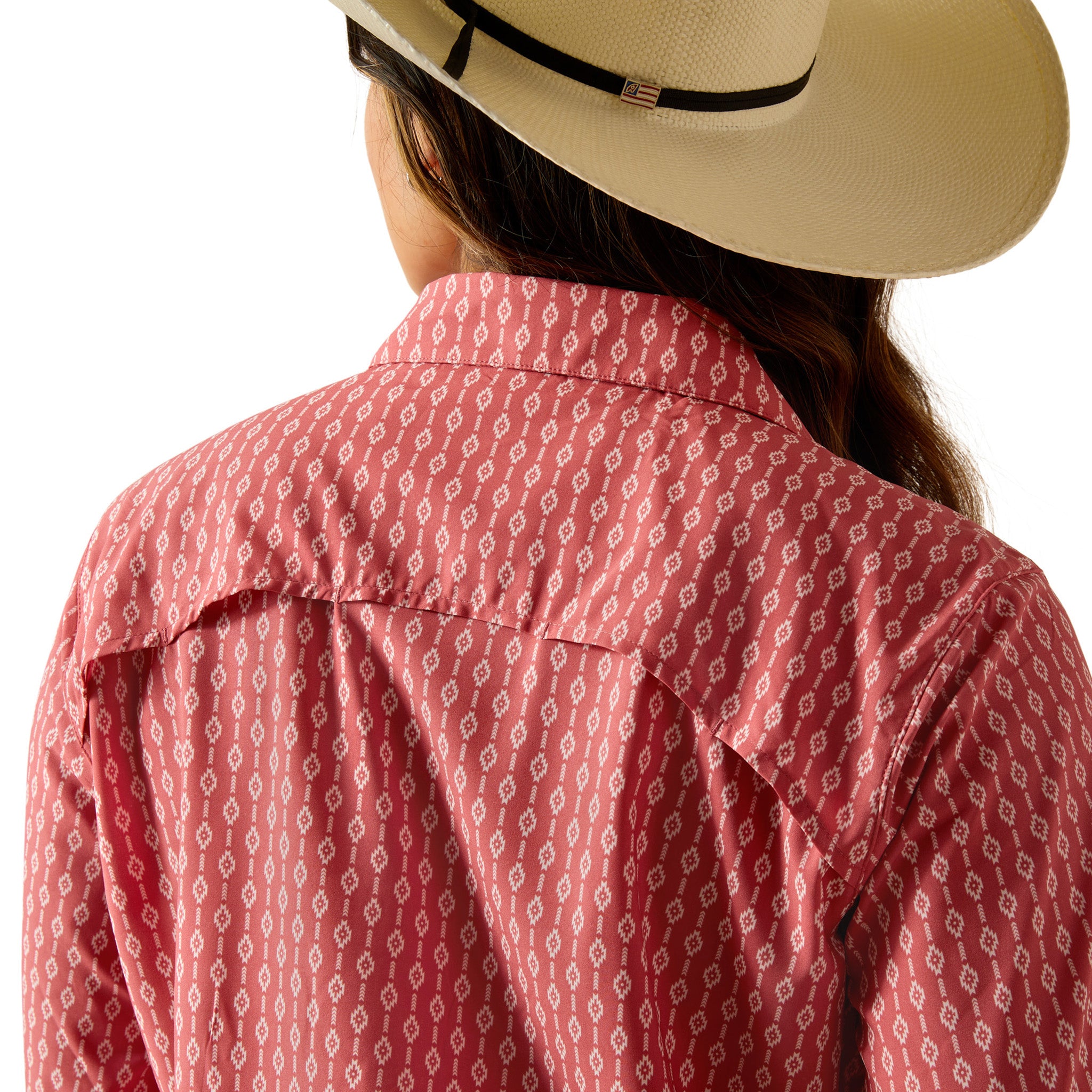 Ariat Women's VentTEK Lyla Aztec Stripe Print Long Sleeve Shirt - Moisture Wicking & Breathable Work Shirt for Horseback Riding, Ranch Work & Outdoor Activities