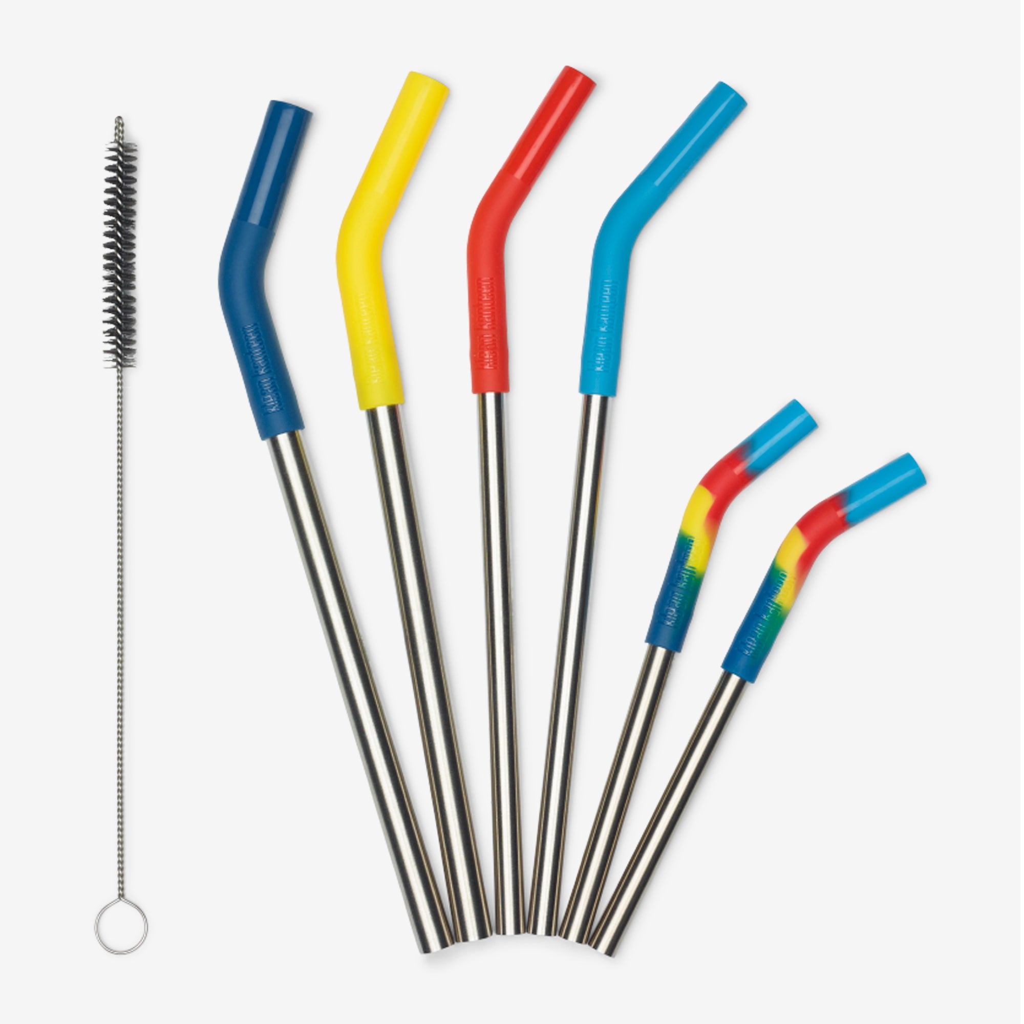 6-Pack Stainless Steel Reusable Drinking Straws - Eco-Friendly, BPA-Free Metal Straws for Smoothies, Iced Coffee, Cocktails & Home/Office Use
