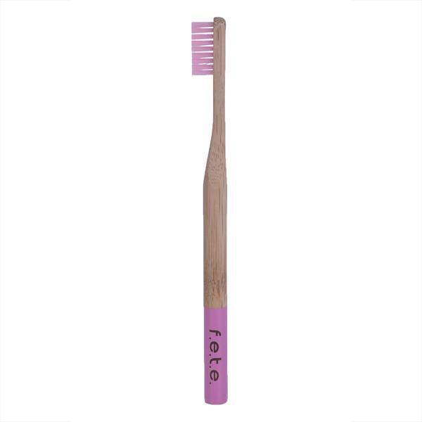 Eco-Friendly Bamboo Toothbrush with Soft Bristles - Pink Natural Toothbrush for Adults & Kids - Perfect for Sustainable Oral Care at Home & Travel