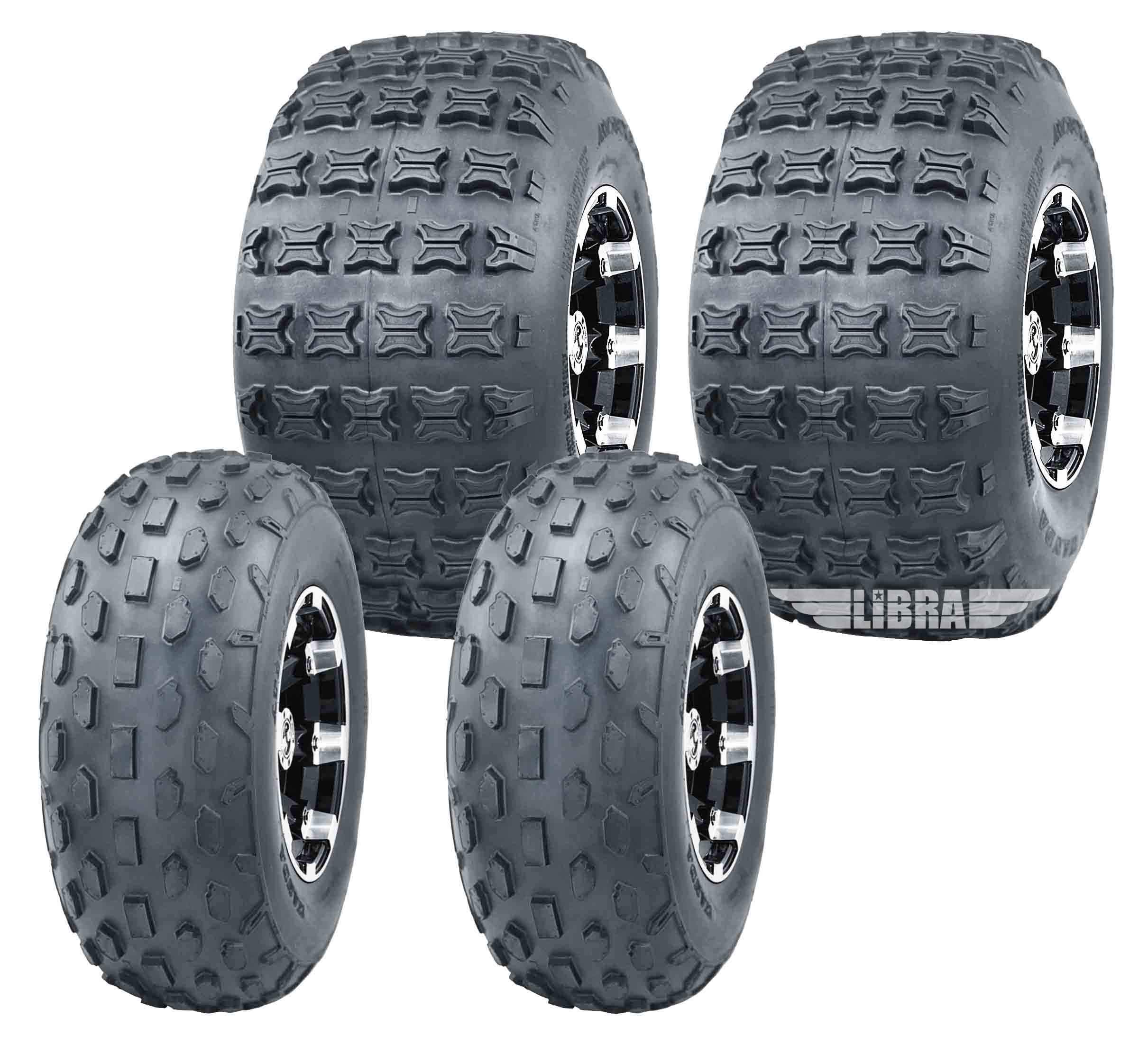 **WANDA Set of 4 ATV Tires 19x7-8 & 18x9.5-8 for 2004-2007 Polaris Predator 90 - Off-Road, Trail Riding & All-Terrain Performance**