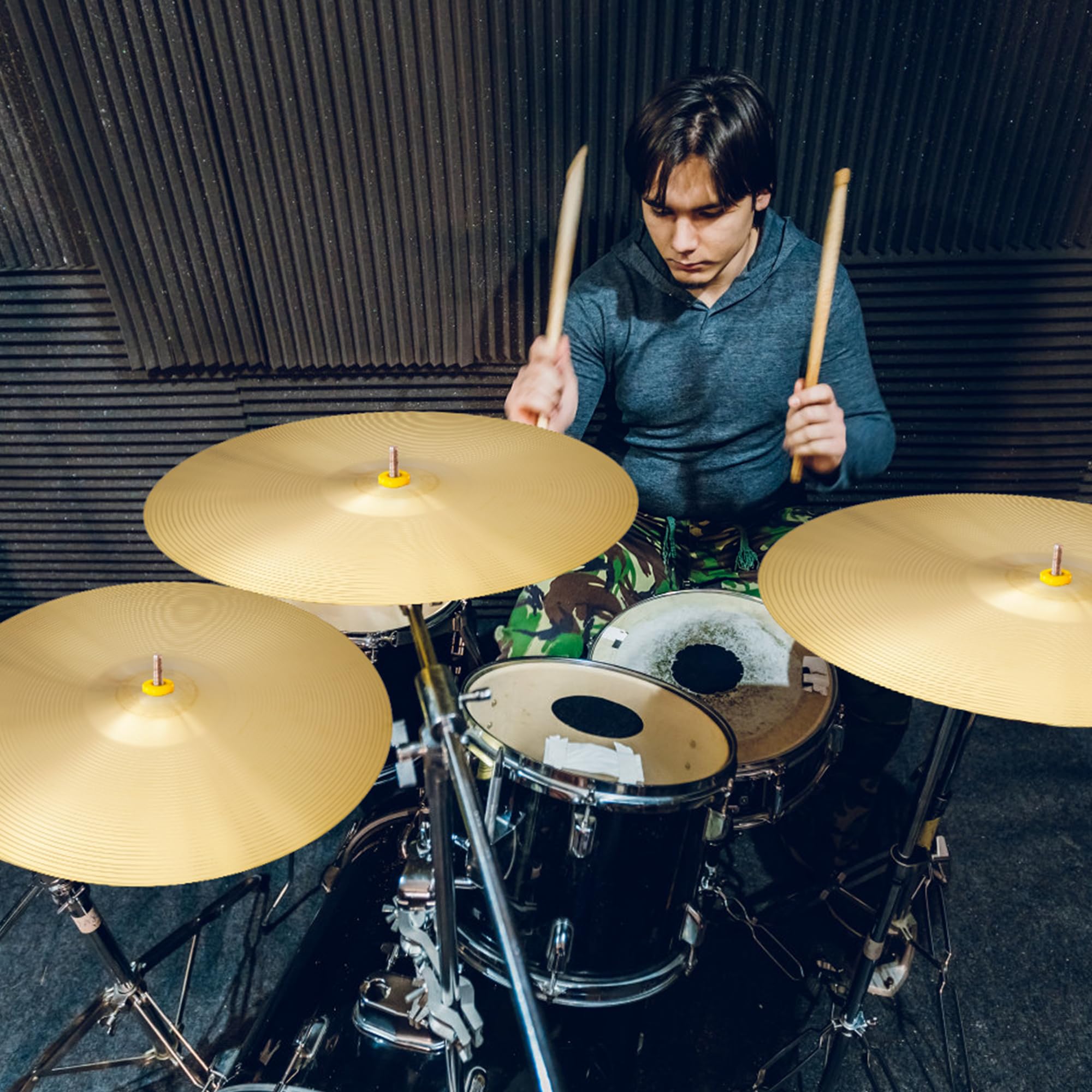 Premium 5-Piece Drum Cymbal Set - 14