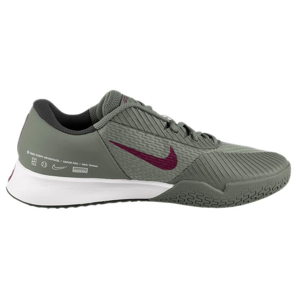 Nike Men's Air Zoom Vapor Pro 2 Tennis Shoes - Lightweight Performance Sneakers for Men in Smoke Grey/Sangria - Perfect for Court Play & Casual Wear