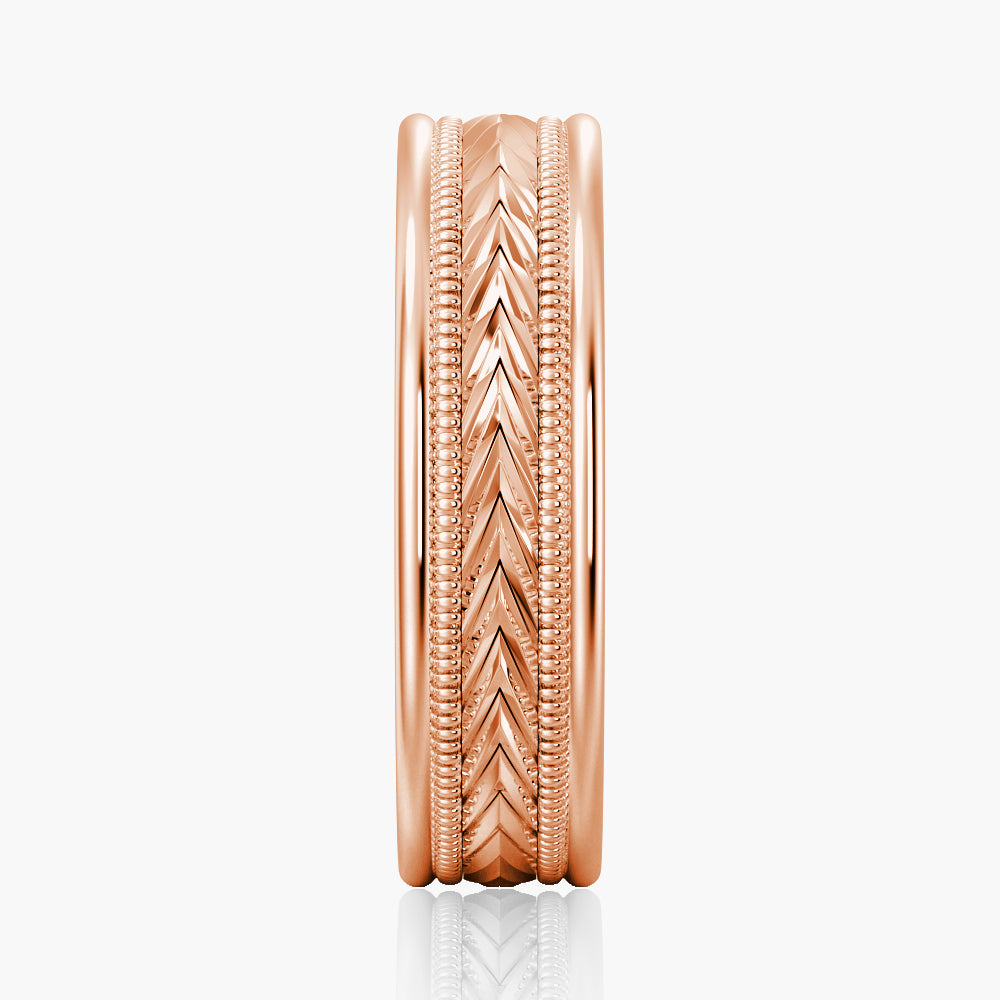 7mm Twisted Rope Men's Wedding Band Ring - 14K Gold, Sterling Silver & Tungsten Options - Perfect for Engagement, Anniversary & Special Occasions