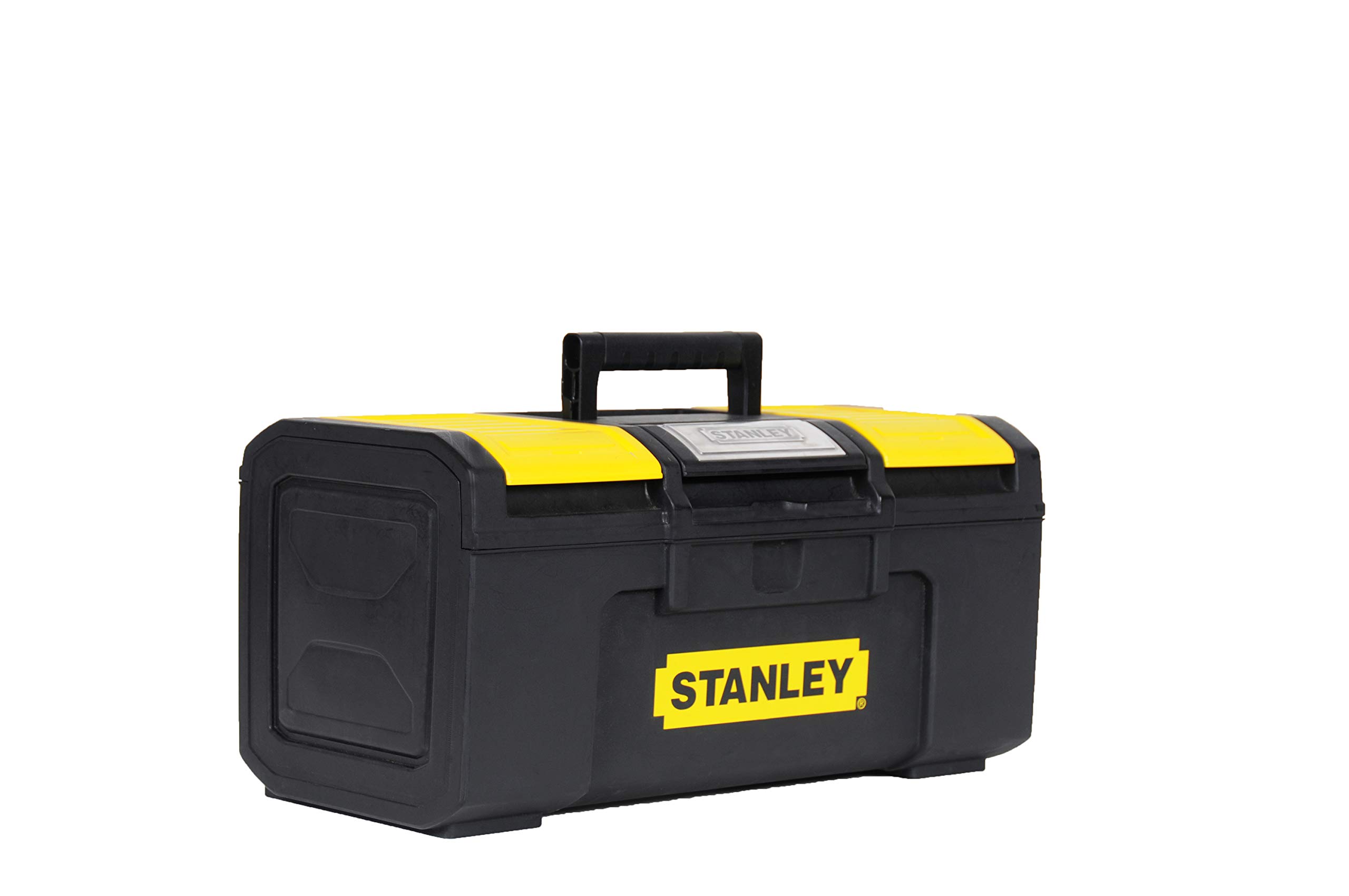 Stanley 16-Inch One Touch Toolbox - Heavy Duty DIY Tool Storage Organizer for Home, Garage & Workshop | Perfect for Tools, Hardware & Accessories